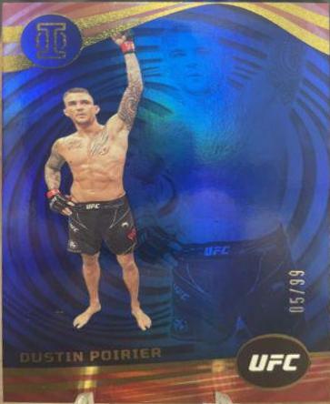 Dustin Poirier 2023 Panini Chronicles UFC Base Illusions #270 Blue