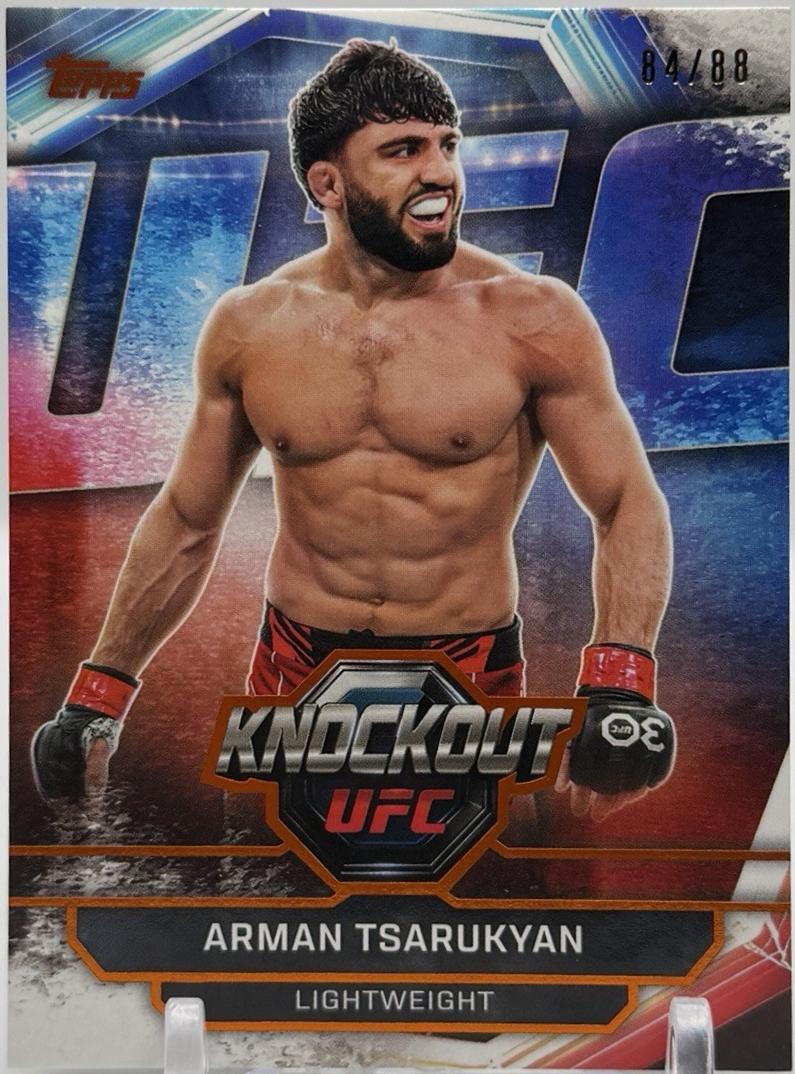 Arman Tsarukyan 2026 Topps Knockout UFC Base #21 Orange