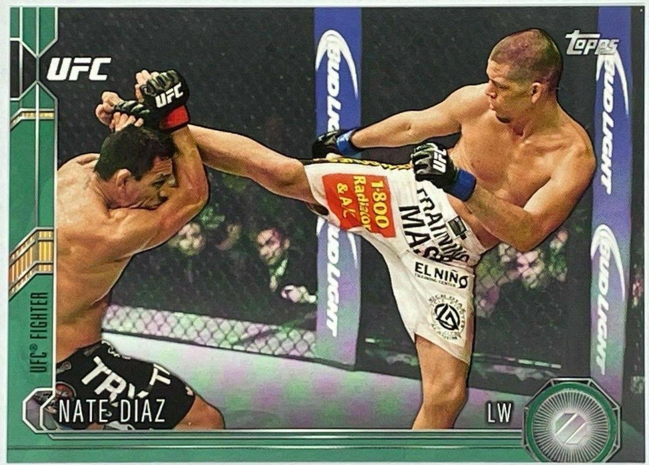Nate Diaz 2015 Topps UFC Chronicles Base #50 Green