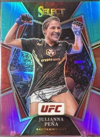 Julianna Peña 2022 Panini Select UFC Premier Level #183 Teal and Pink