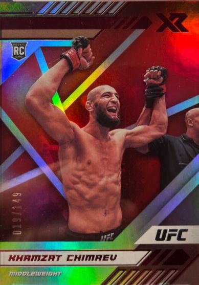 Khamzat Chimaev 2021 Panini Chronicles UFC Base XR #200 Red