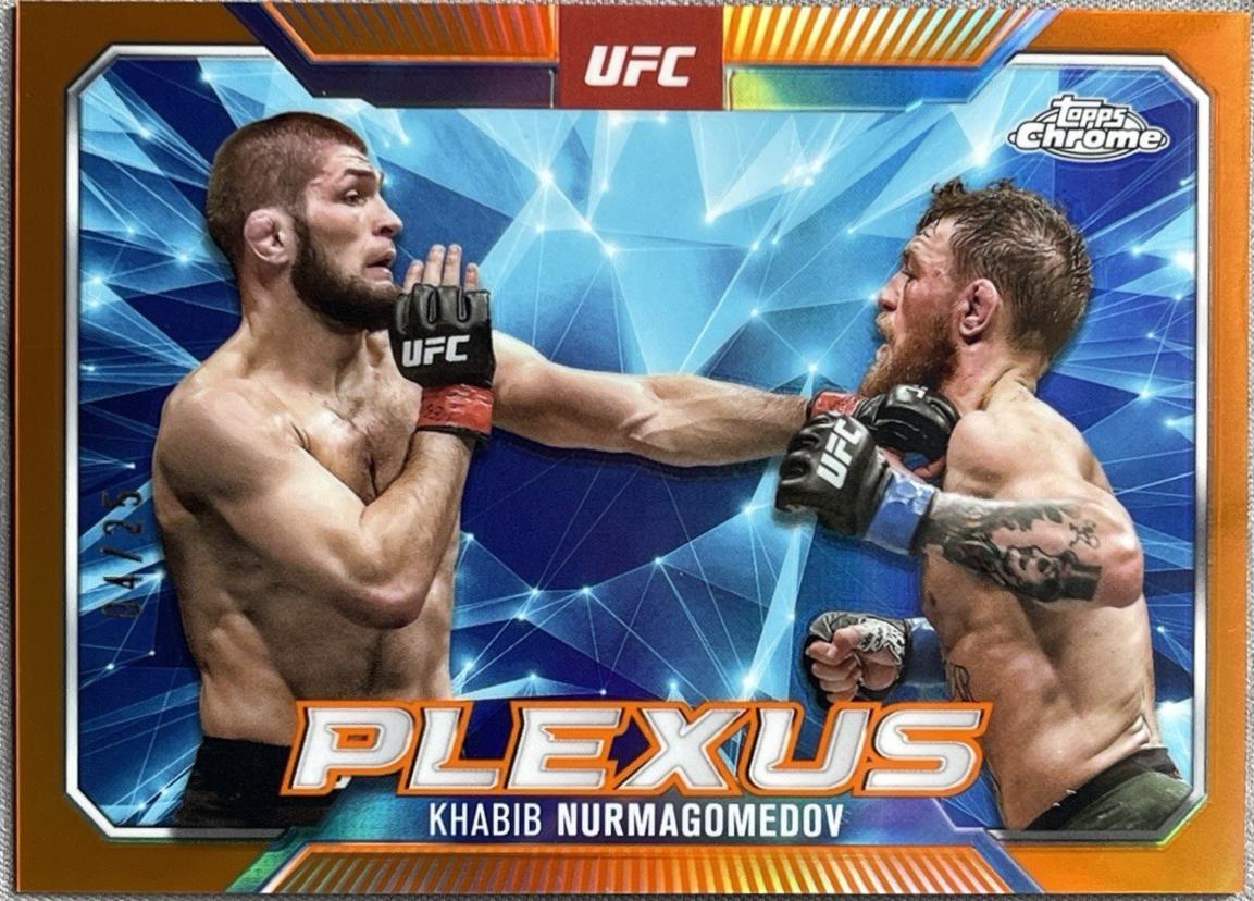 Khabib Nurmagomedov 2025 Topps Chrome UFC Plexus #PLX-14 Orange