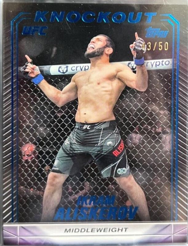 Ikram Aliskerov 2024 Topps Knockout UFC Base #20 Blue