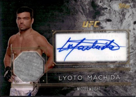 Lyoto Machida 2016 Topps UFC Top of the Class Top of the Class Autograph Relic #TCAR-LM Gold
