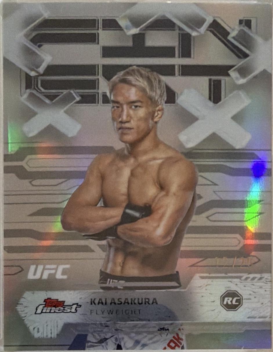 Kai Asakura 2025 Topps Finest UFC Base Common #75 Black Refractor