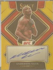 Anderson Silva 2022 Panini Select UFC Signatures #45 Black Flash