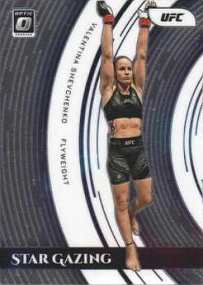 Valentina Shevchenko 2022 Panini Donruss Optic UFC Star Gazing #14 Gold