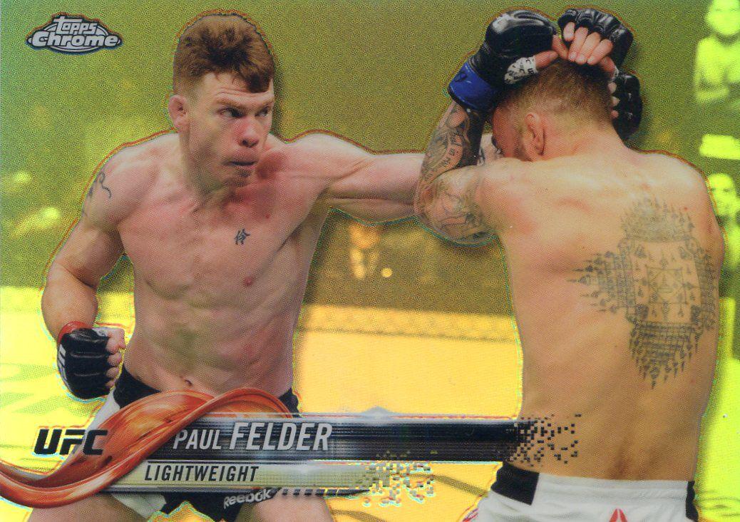 Paul Felder 2018 Topps Chrome UFC Base #30 Refractor