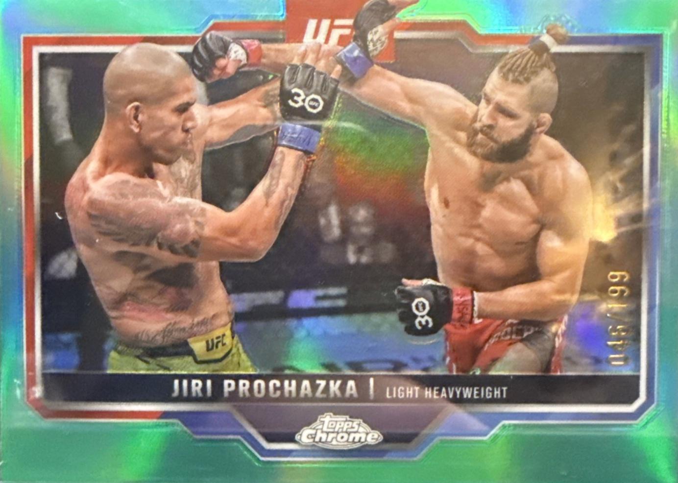 Jiri Prochazka 2025 Topps Chrome UFC Base #70 Aqua Refractor