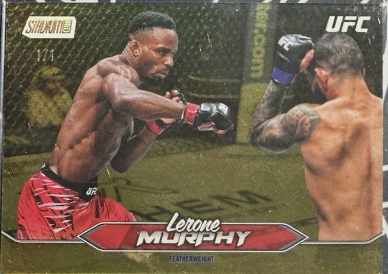 Lerone Murphy 2025 Topps Stadium Club UFC Base #80 Gold Rainbow