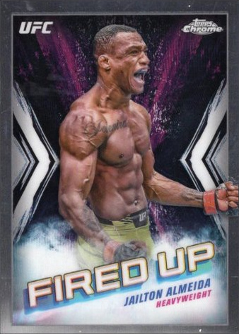 Jailton Almeida 2024 Topps Chrome UFC Fired Up #FDP-7 Superfractor