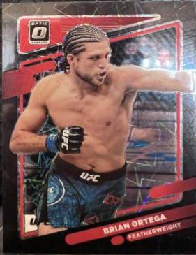 Brian Ortega 2022 Panini Donruss Optic UFC Base #48 Black Velocity