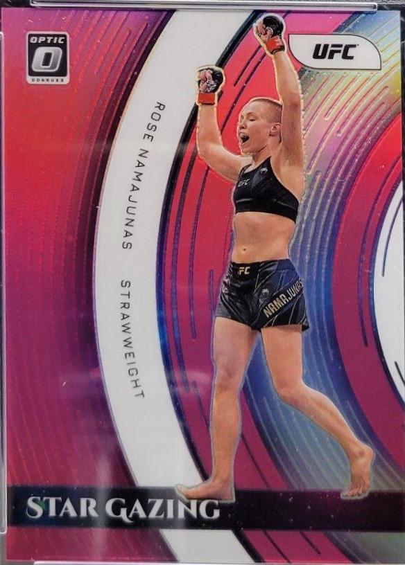 Rose Namajunas 2022 Panini Donruss Optic UFC Star Gazing #25 Pink