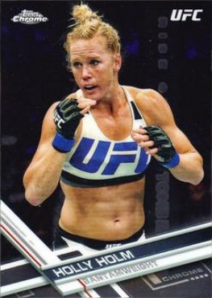 Holly Holm 2017 Topps Chrome UFC Base #95 Black