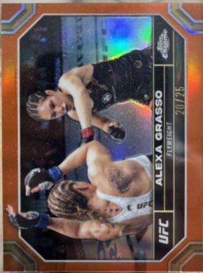 Alexa Grasso 2024 Topps Chrome UFC Base #6 Orange Refractor