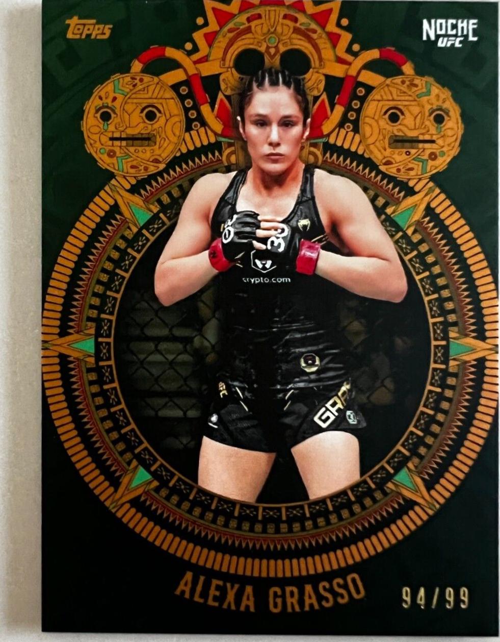 Alexa Grasso 2024 Topps Noche UFC Base #3 Green
