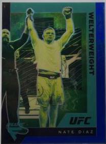 Nate Diaz 2021 Panini Chronicles UFC Base Flux #260 Blue