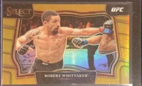 Robert Whittaker 2023 Panini Select UFC Premier Level #183 Gold