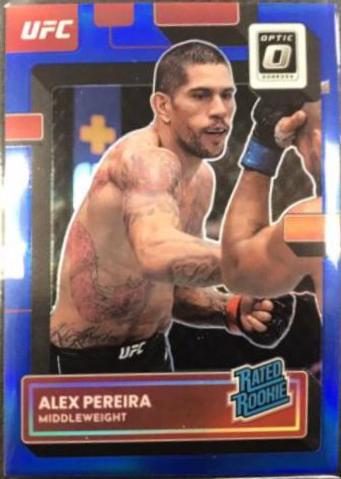 Alex Pereira 2023 Panini Donruss Optic UFC Base #108 Blue