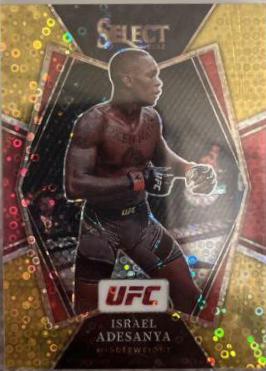 Israel Adesanya 2022 Panini Select UFC Premier Level #121 Gold Disco