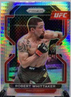 Robert Whittaker 2022 Panini Prizm UFC Base #132 Hyper