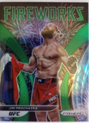 Jiri Prochazka 2022 Panini Prizm UFC Fireworks #13 Green
