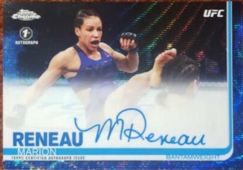 Marion Reneau 2019 Topps Chrome UFC Base #21 Blue Wave