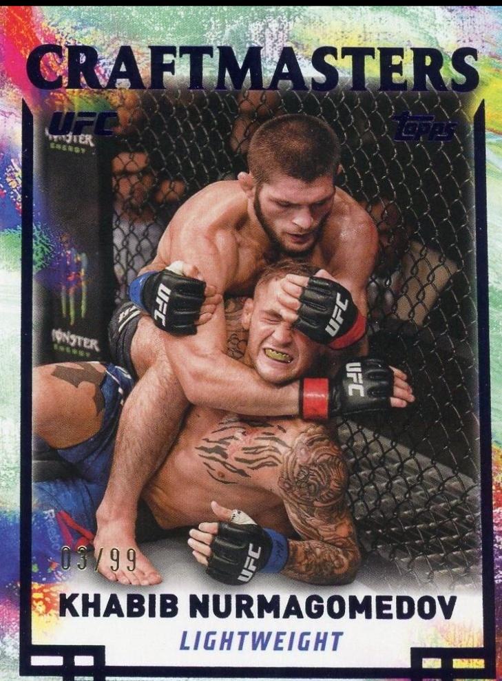 Khabib Nurmagomedov 2024 Topps Knockout UFC Craftmasters #CRM-12 Purple