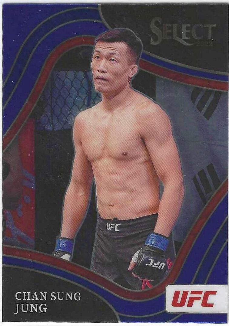 Chan Sung Jung 2022 Panini Select UFC Octagonside #275 Blue Prizm