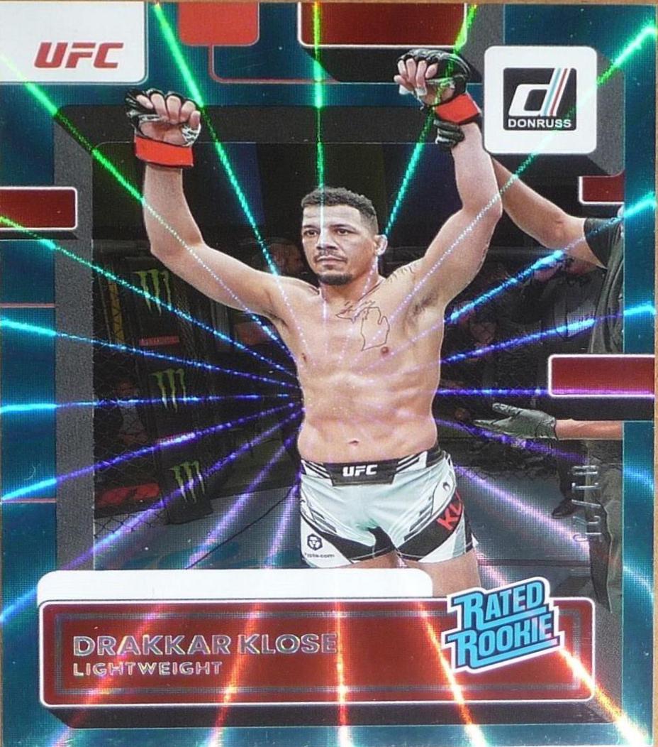 Drakkar Klose 2023 Panini Donruss UFC Base #207 Teal Laser