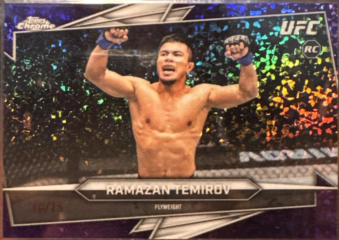 Ramazan Temirov 2026 Topps Chrome UFC Base #77 Purple Mini Diamonds Refractor