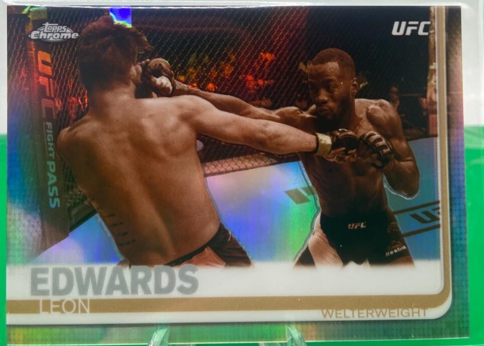 Leon Edwards 2024 Topps Chrome UFC Base #115 Sepia Refractor