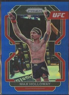 Max Holloway 2022 Panini Prizm UFC Base #188 Blue