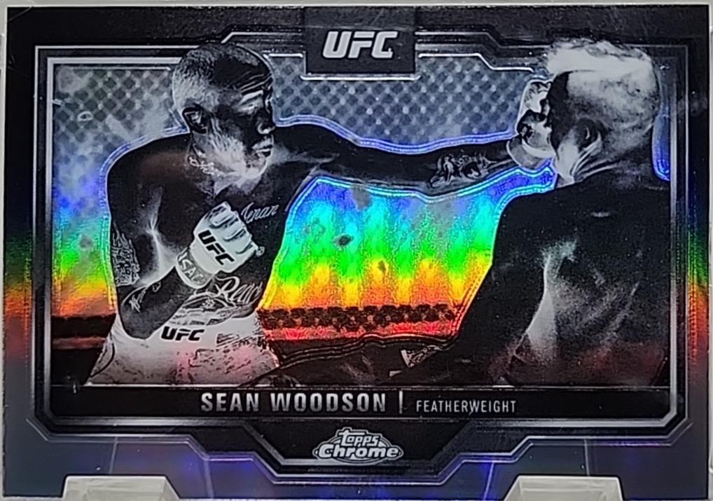 Sean Woodson 2025 Topps Chrome UFC Base #87 Negative Refractor