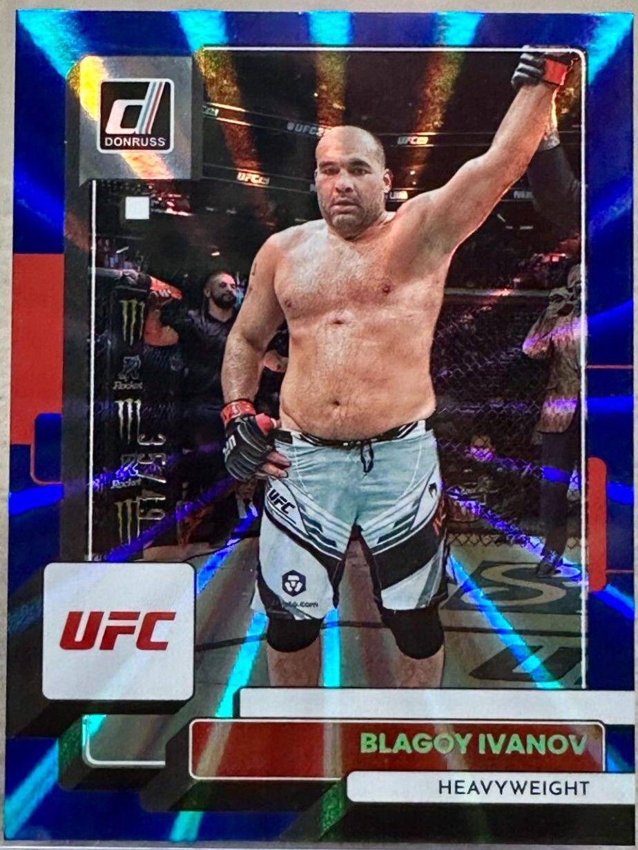 Blagoy Ivanov 2023 Panini Donruss UFC Base #48 Blue Laser