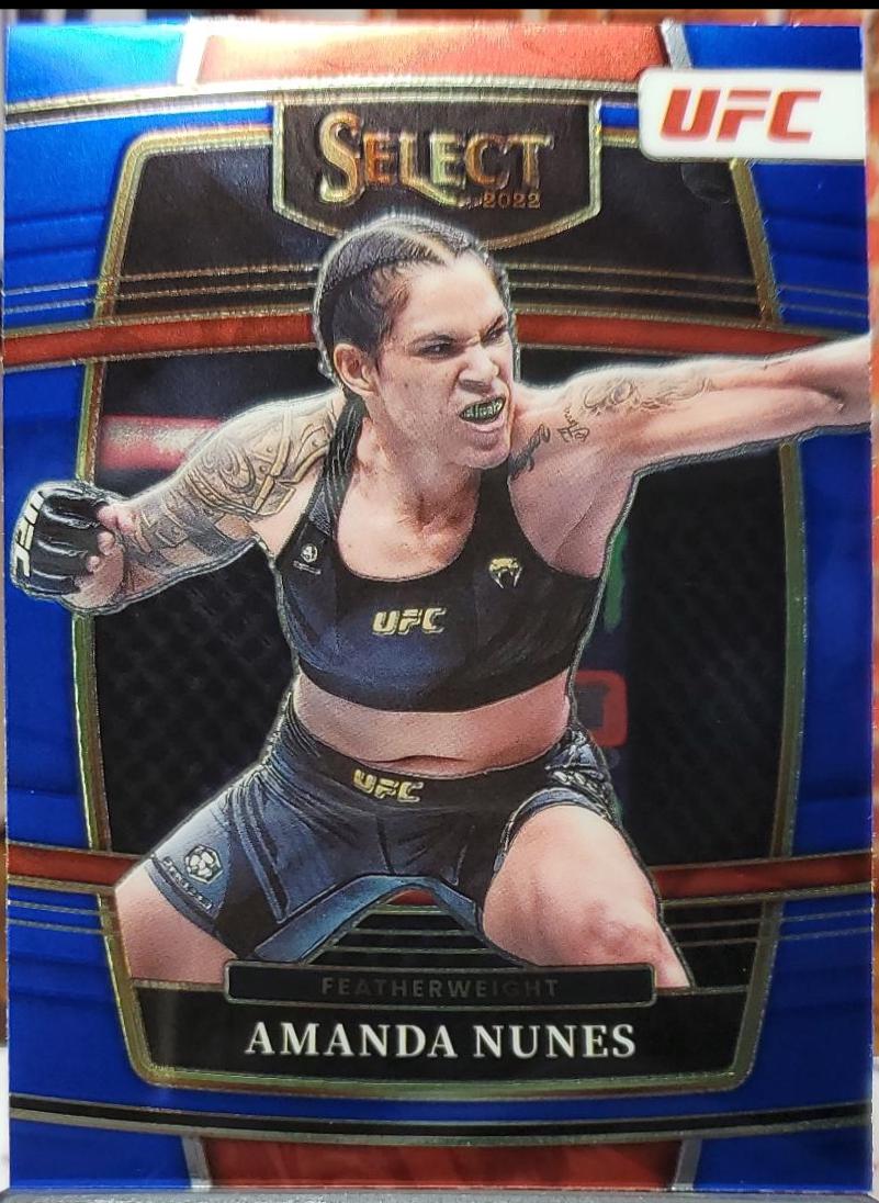 Amanda Nunes 2022 Panini Select UFC Concourse #97 Blue