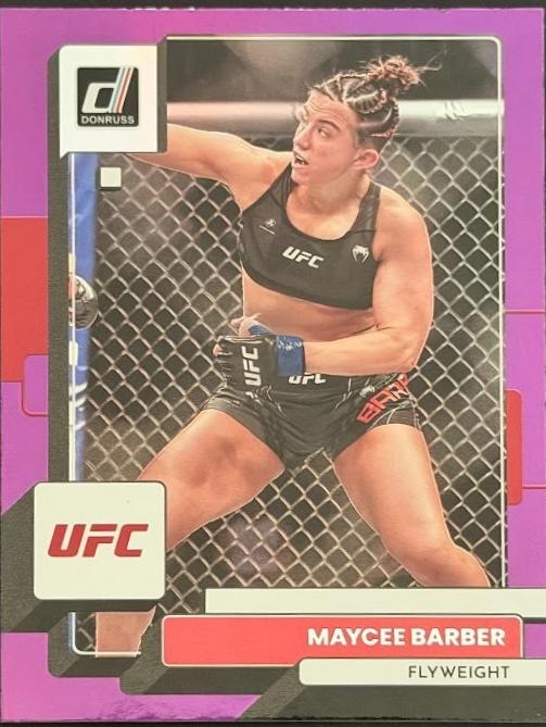 Maycee Barber 2023 Panini Donruss UFC Base #155 Purple Flood