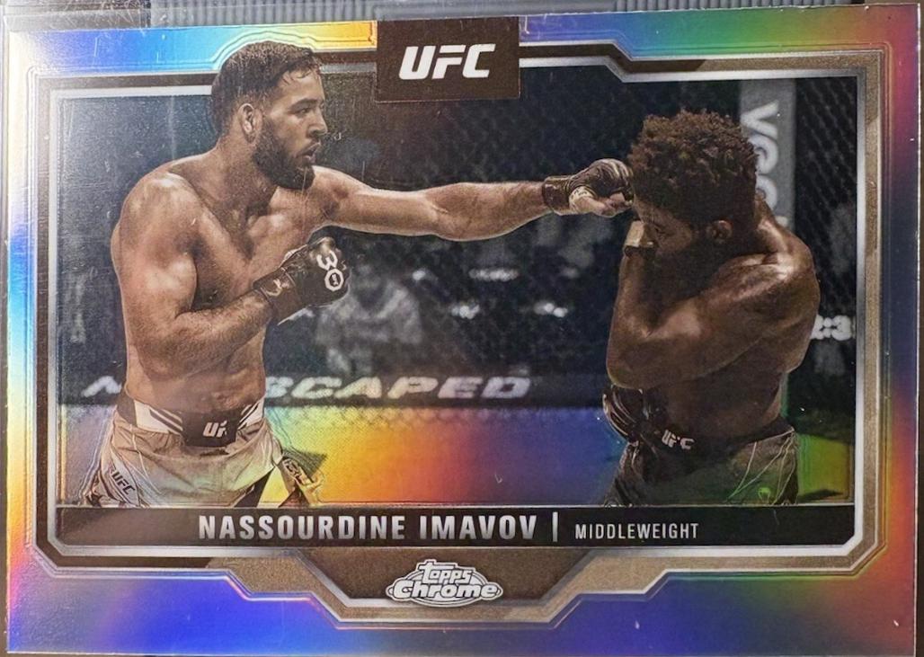Nassourdine Imavov 2025 Topps Chrome UFC Base #155 Refractor