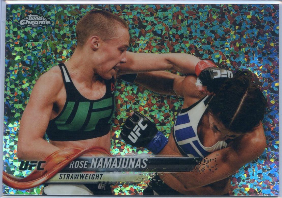 Rose Namajunas 2018 Topps Chrome UFC Base #28 Diamond Hot Box