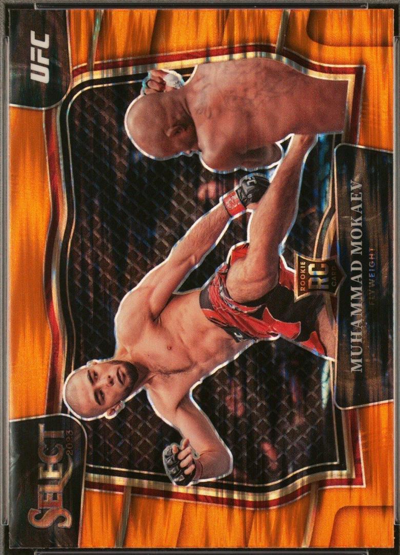 Muhammad Mokaev 2023 Panini Select UFC Octagonside #215 Orange Flash