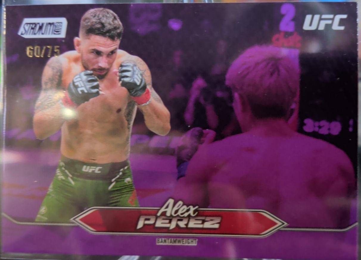 Alex Perez 2025 Topps Stadium Club UFC Base #21 Purple