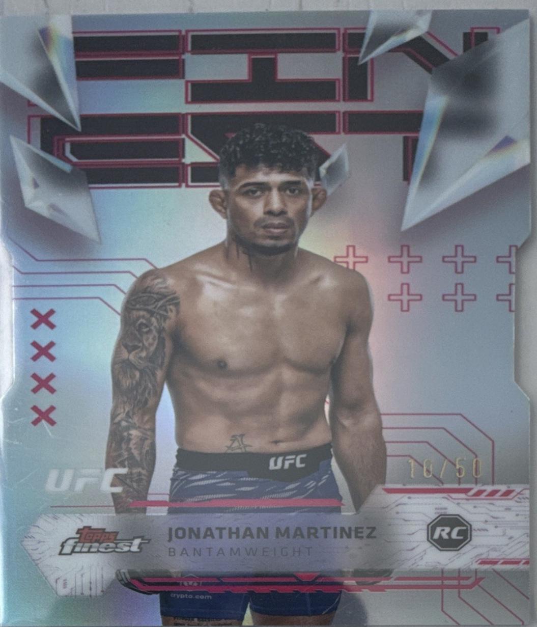 Jonathan Martinez 2025 Topps Finest UFC Base Uncommon #126 Die Cut