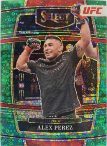 Alex Perez 2022 Panini Select UFC Concourse #92 Green Disco