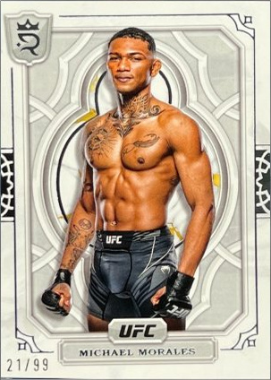 Michael Morales 2024 Topps Royalty UFC Base #98 Platinum