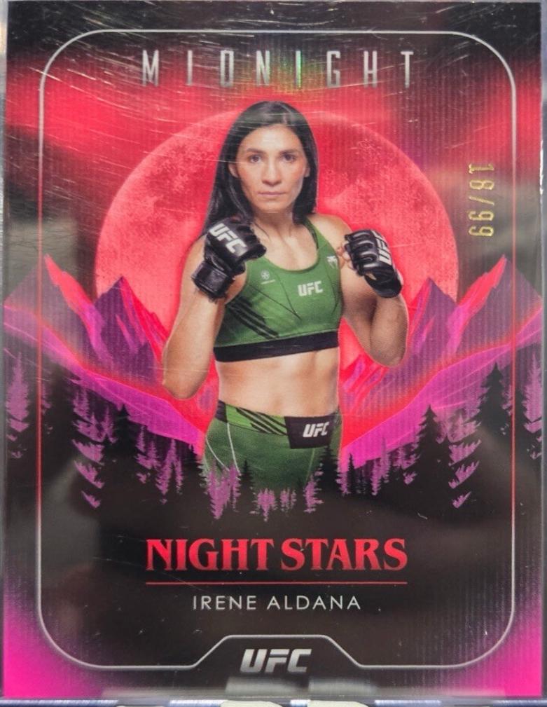 Irene Aldana 2024 Topps Midnight UFC Night Stars #NS-5 Twilight