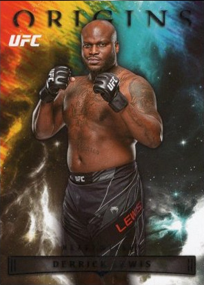 Derrick Lewis 2023 Panini Chronicles UFC Base Origins #135 Platinum