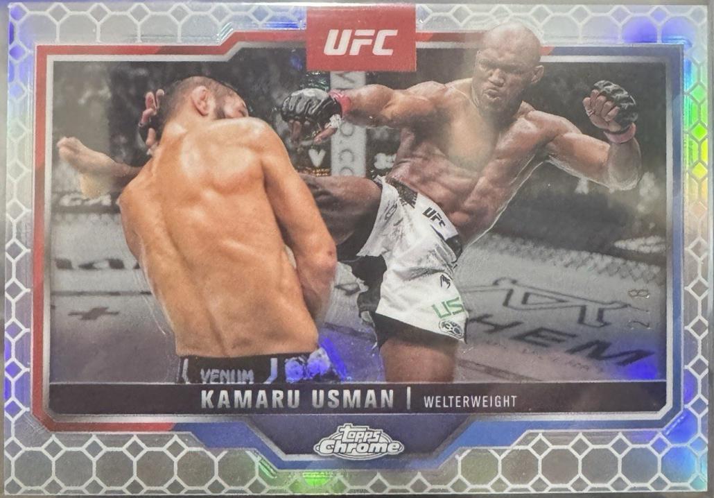 Kamaru Usman 2025 Topps Chrome UFC Base #27 OctaFractor