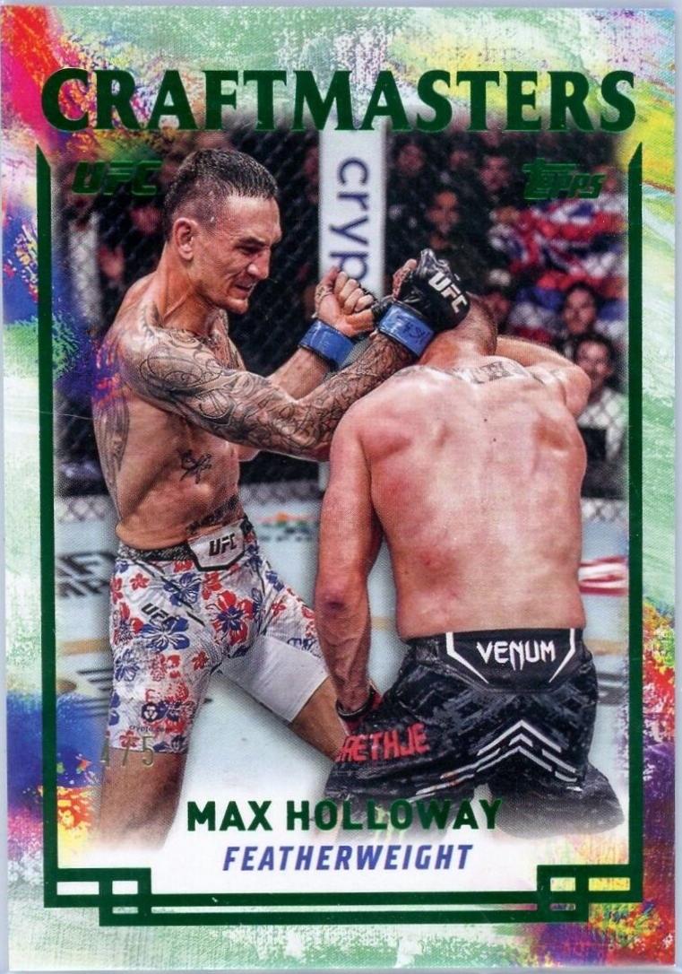 Max Holloway 2024 Topps Knockout UFC Craftmasters #CRM-19 Emerald