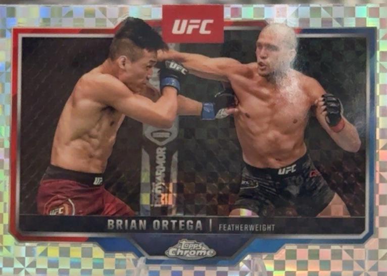 Brian Ortega 2025 Topps Chrome UFC Base #69 X-Fractor