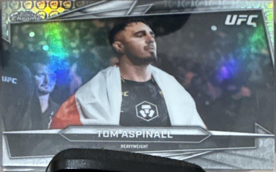 Tom Aspinall 2026 Topps Chrome UFC Base #80 Refractor